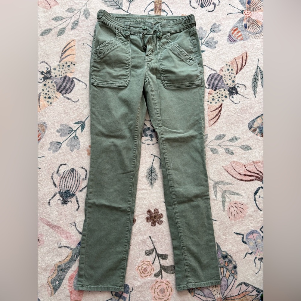 American Eagle Outfitters Olive Skinny Jeans